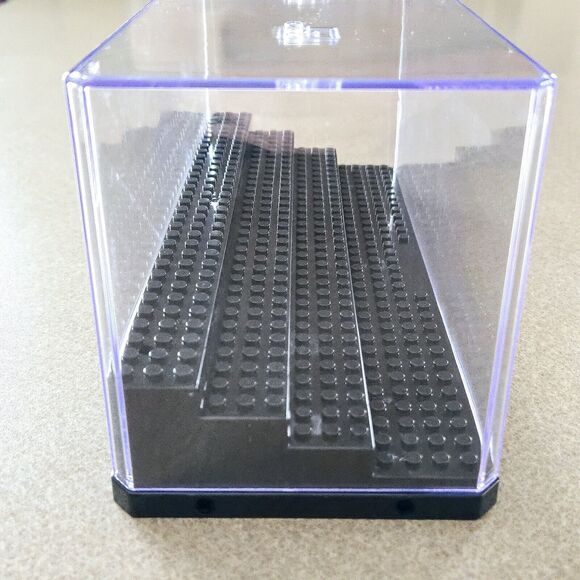 4 Steps Acrylic for Minifigure Display Case Stackable Box Clear Dustproof Clear - Picture 2 of 10